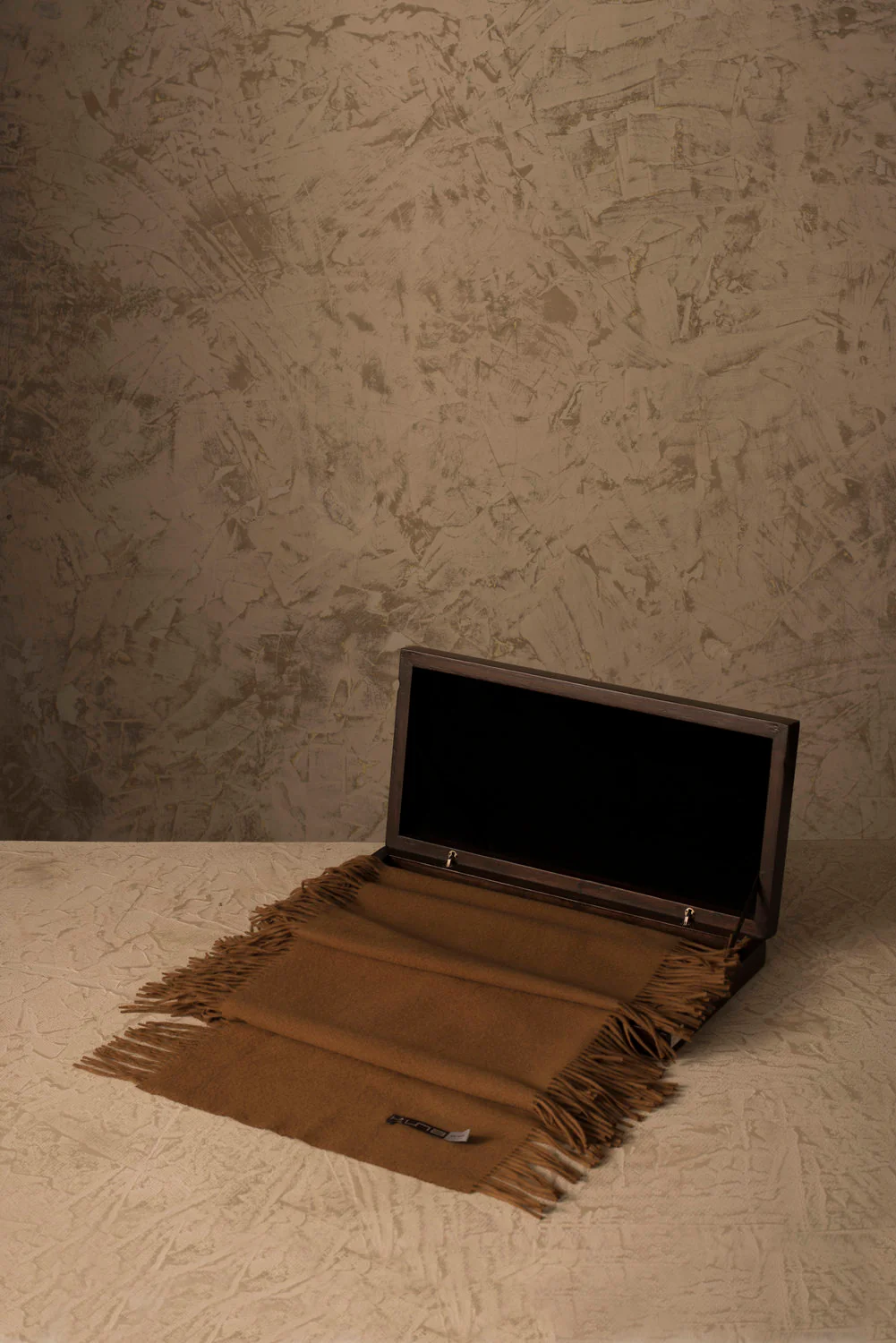 100% Vicuna Scarf - Horizontal Fringes - Image 14