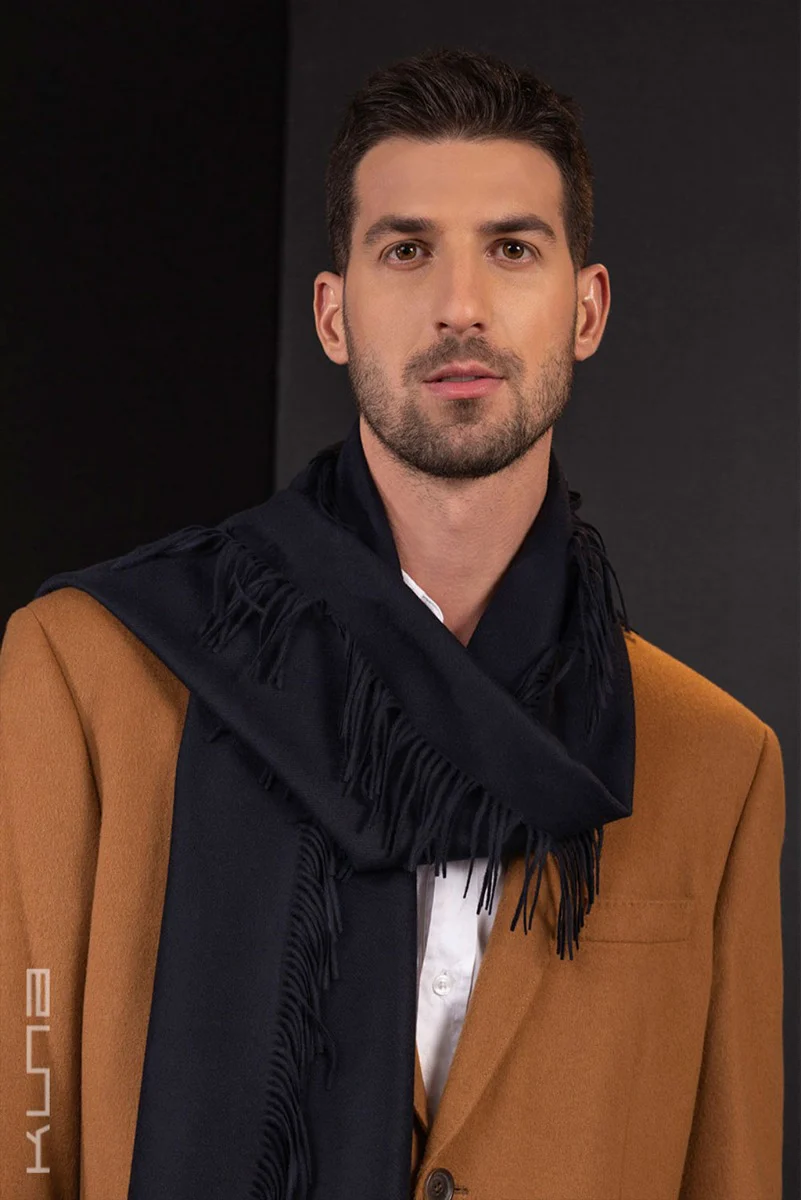 100% Vicuna Scarf - Horizontal Fringes - Image 20
