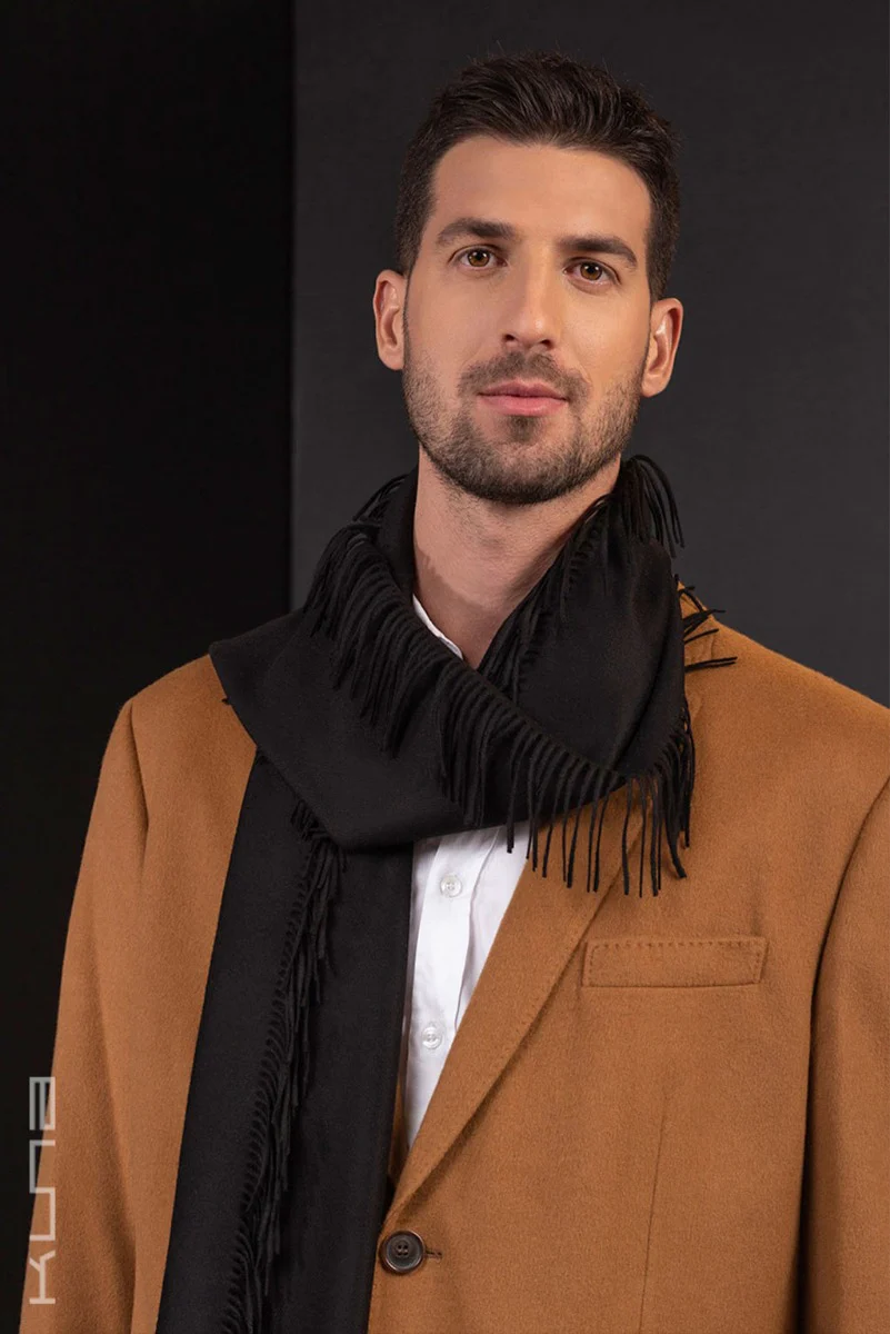 100% Vicuna Scarf - Horizontal Fringes - Image 4