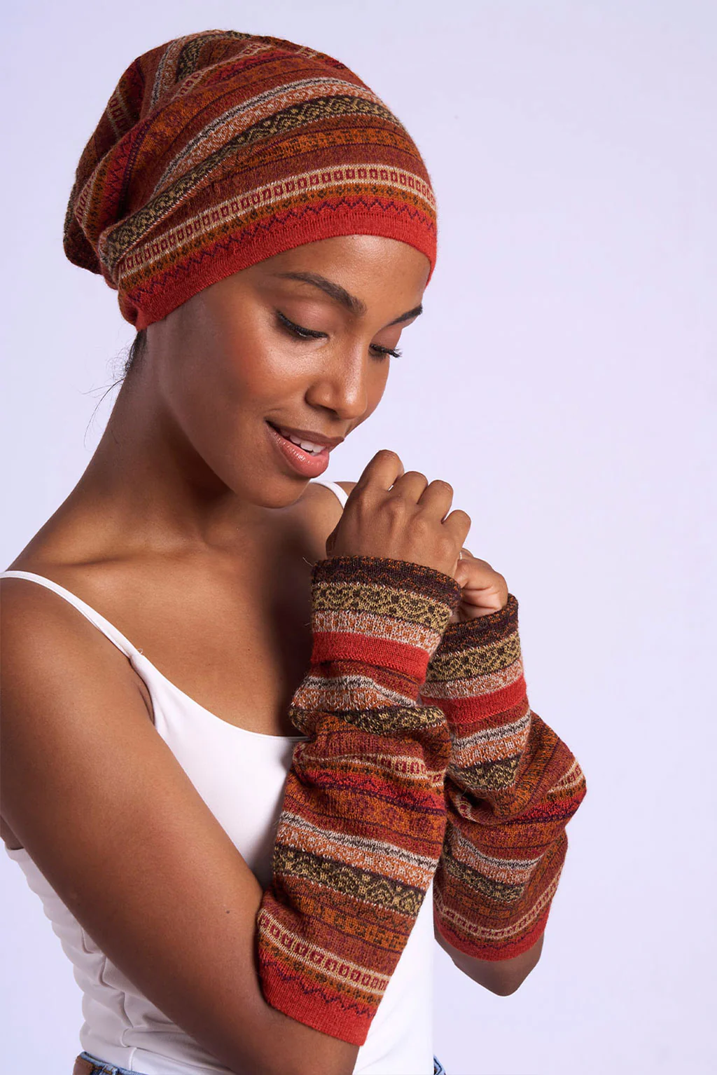 Andean Stripes Alpaca Hat - Image 2