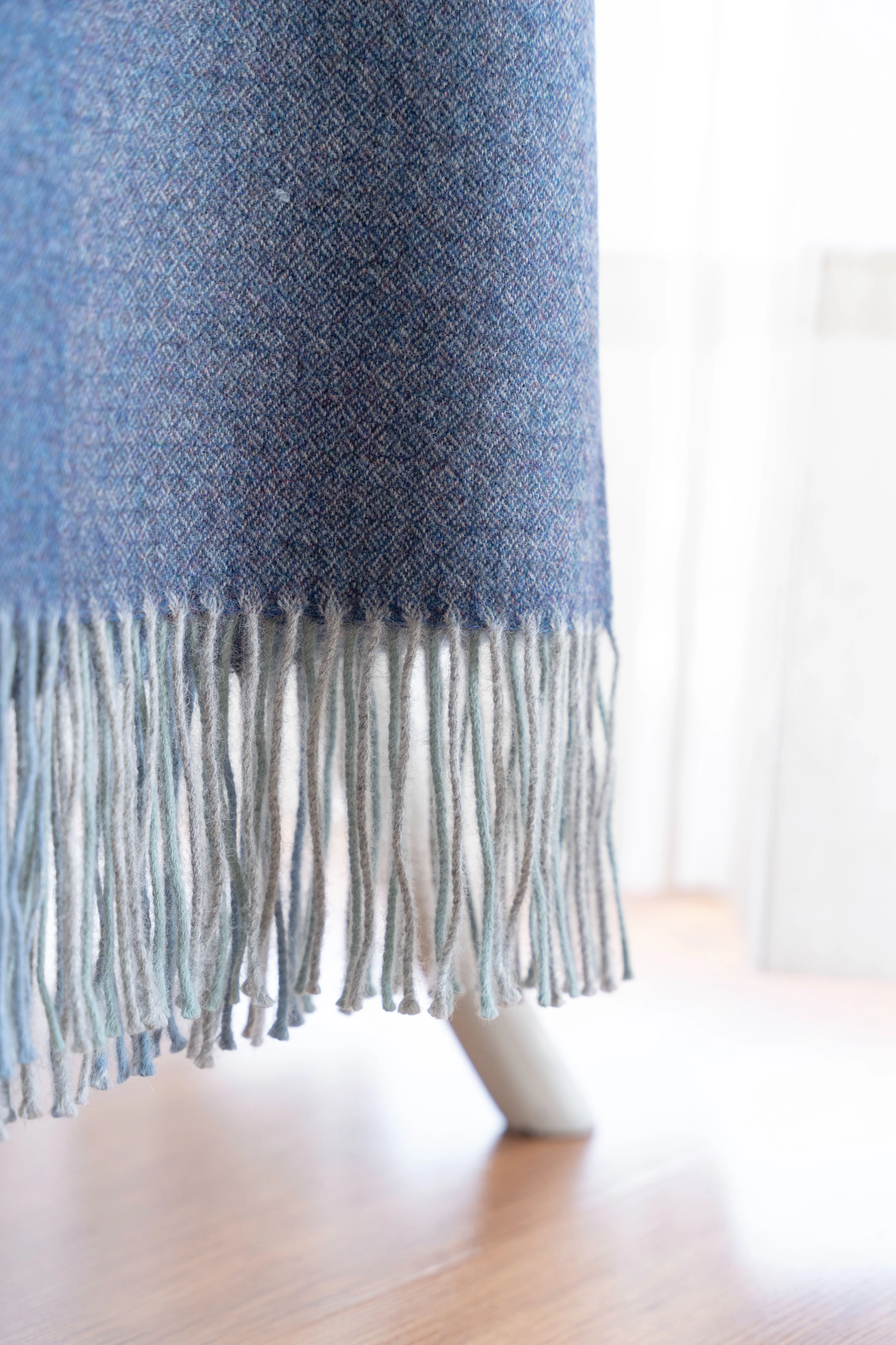 Asymmetrical Striped Baby Alpaca Blanket - Image 3