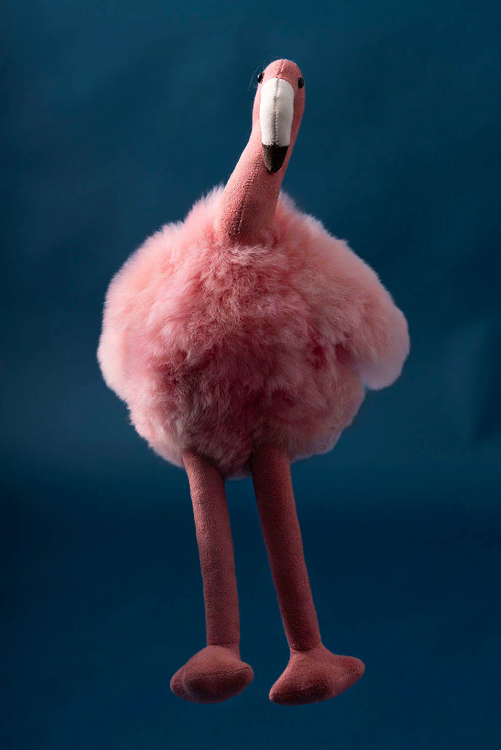 Baby Alpaca Fur Flamingo Toy