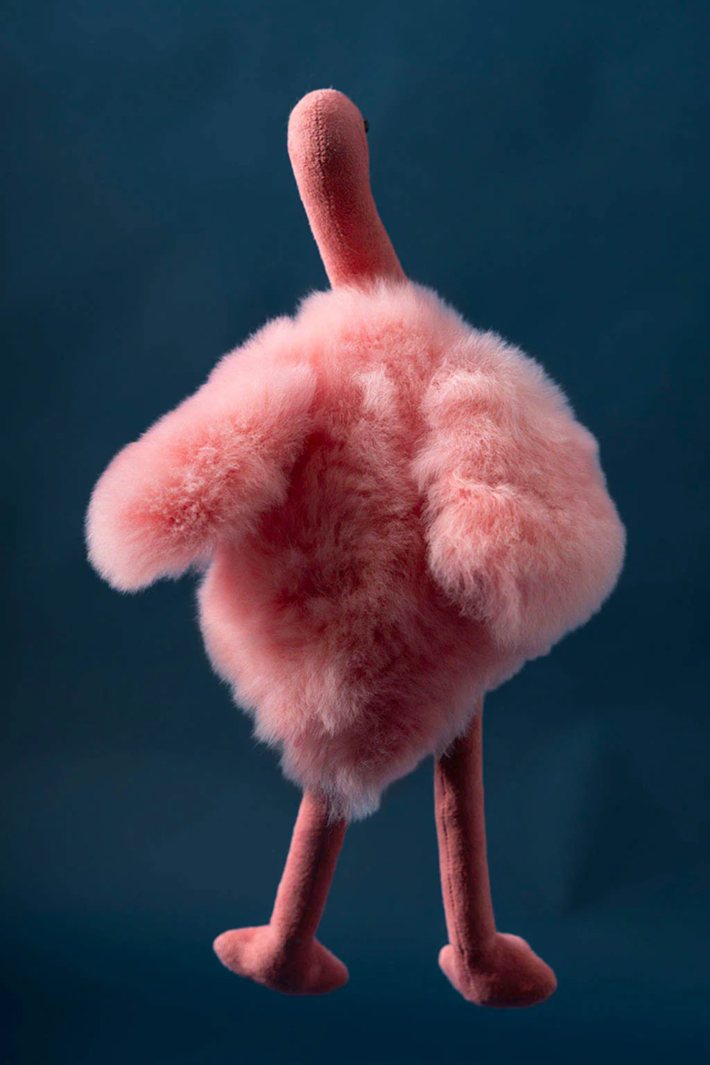 Baby Alpaca Fur Flamingo Toy - Image 3
