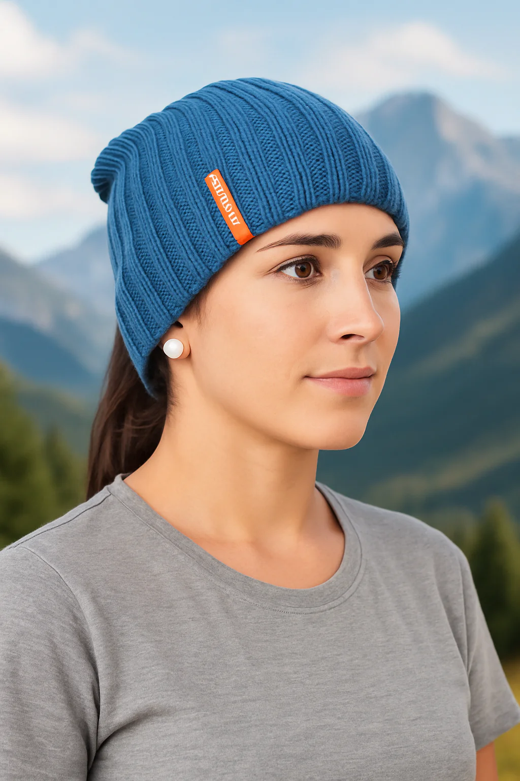 Multi Silk & Baby Alpaca Hat - Reversible
