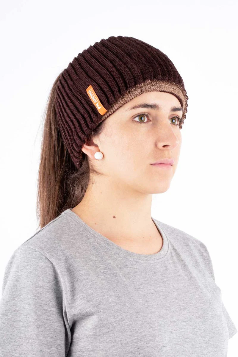Multi Silk & Baby Alpaca Hat - Reversible - Image 3