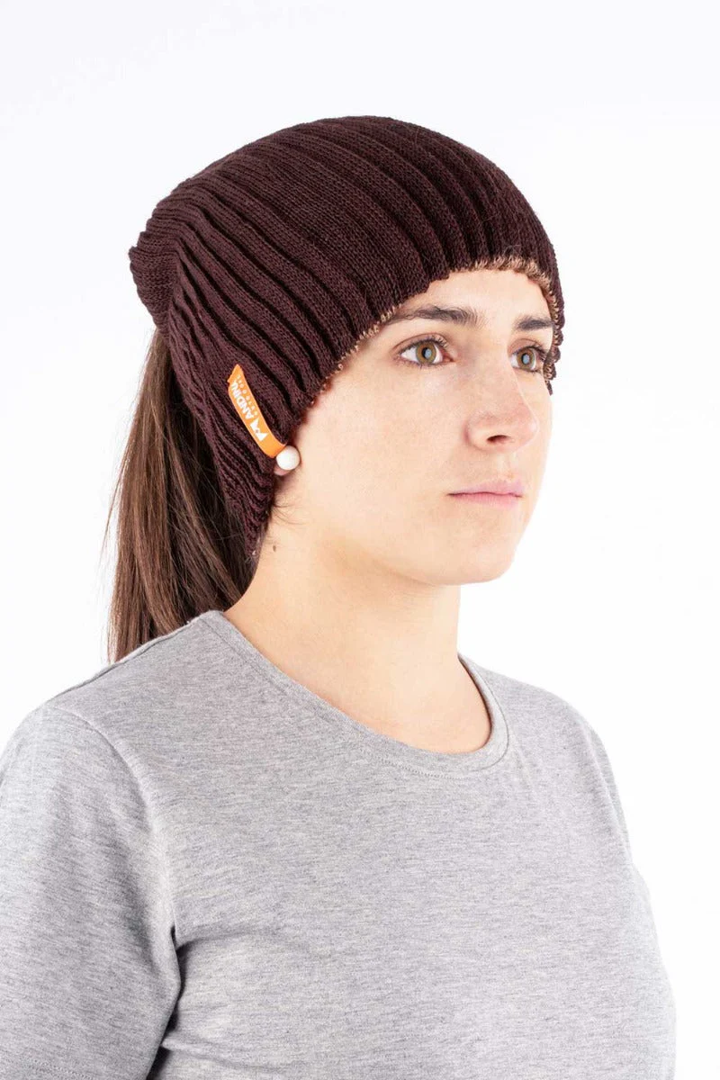 Multi Silk & Baby Alpaca Hat - Reversible - Image 4