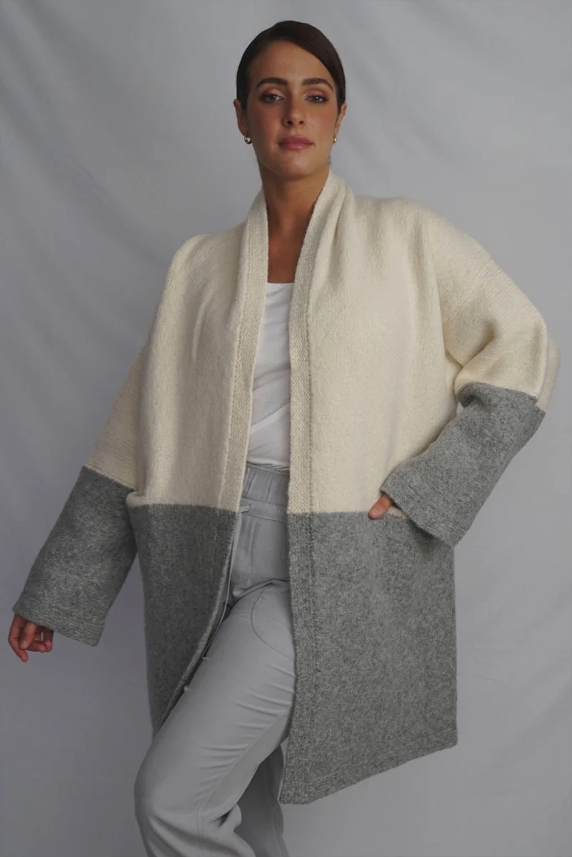 Barbara Knit Alpaca Coat / Long Cardigan - Image 5