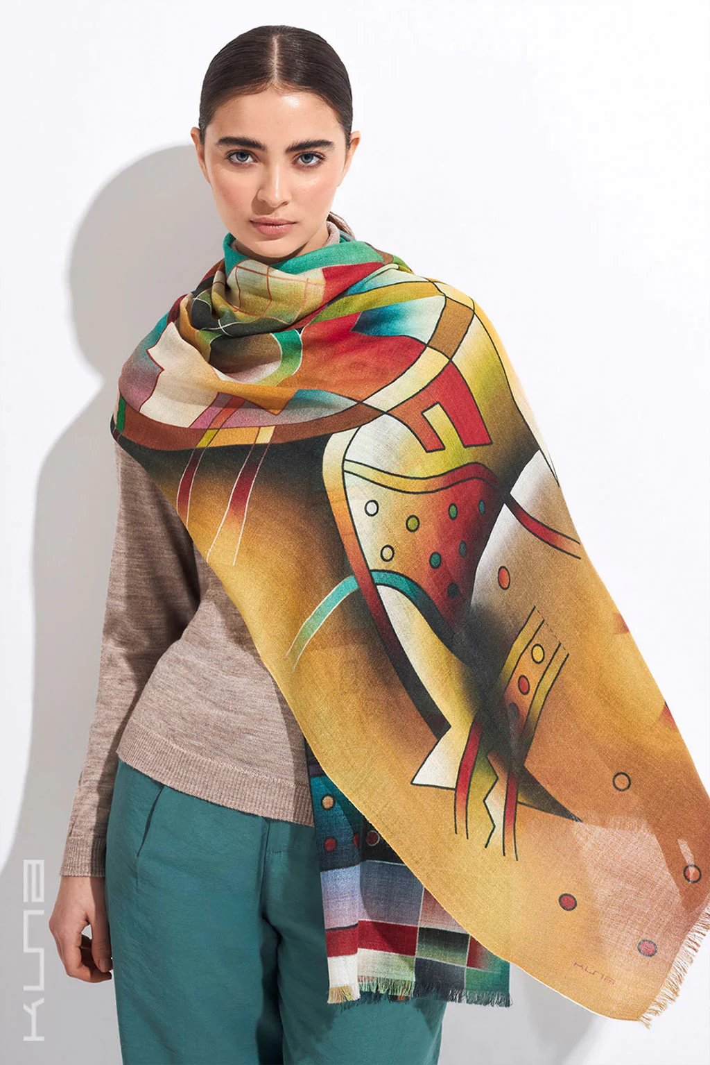 Bathed in the Full Moon’s Energy Baby Alpaca & Silk Shawl