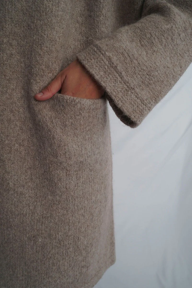 Belen Knit Alpaca Coat / Long Cardigan - Image 17