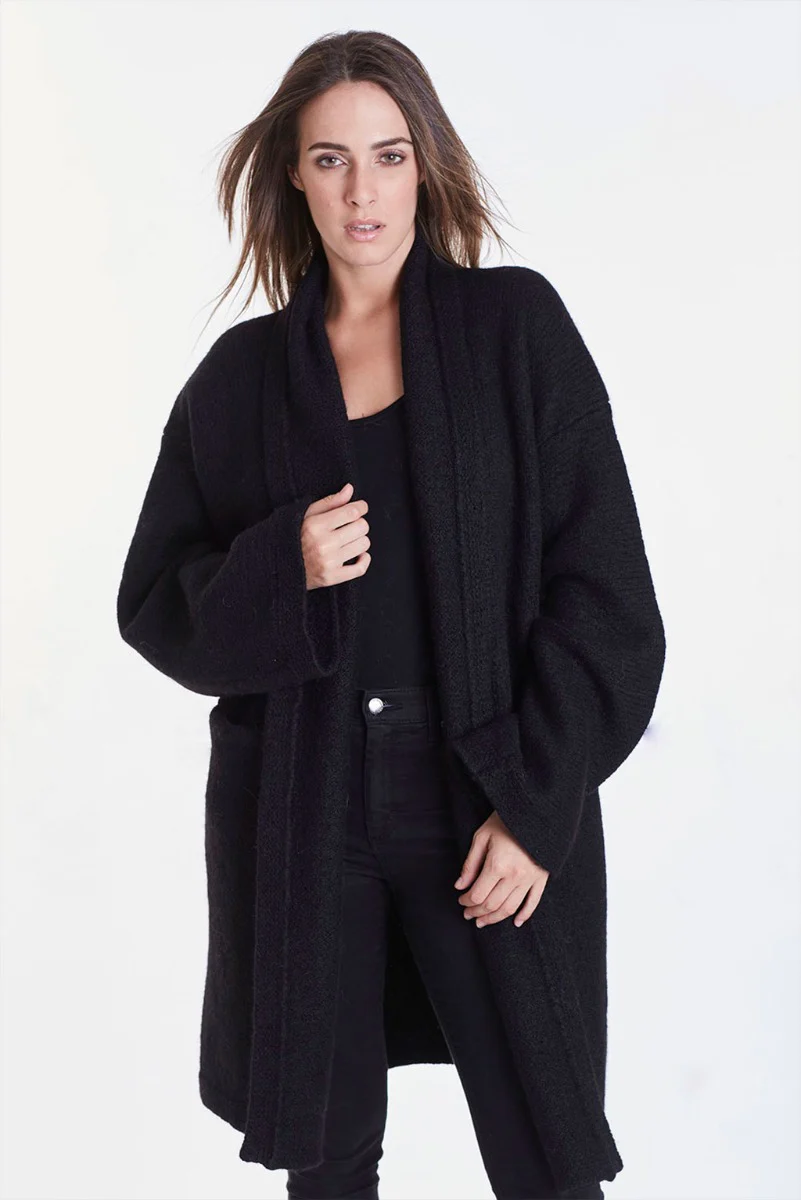 Belen Knit Alpaca Coat / Long Cardigan - Image 18