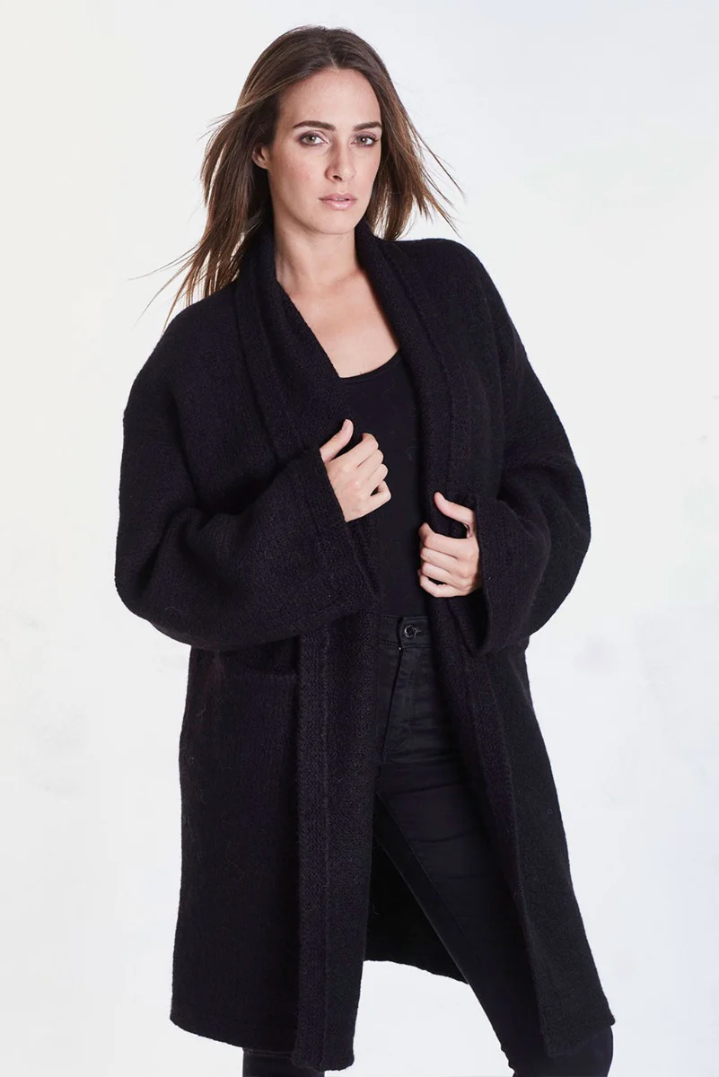 Belen Knit Alpaca Coat / Long Cardigan - Image 19
