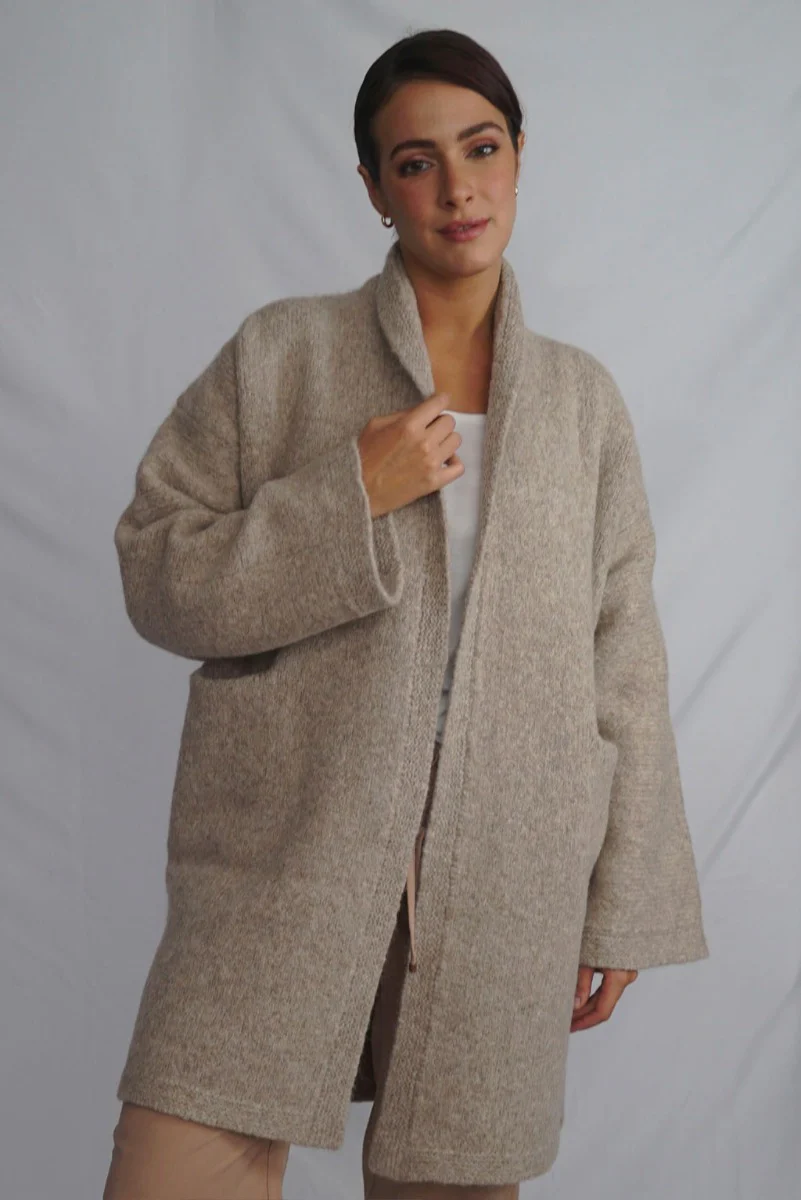 Belen Knit Alpaca Coat / Long Cardigan - Image 14