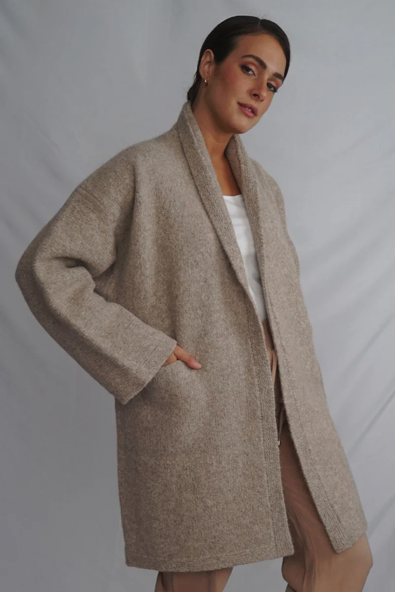 Belen Knit Alpaca Coat / Long Cardigan - Image 15