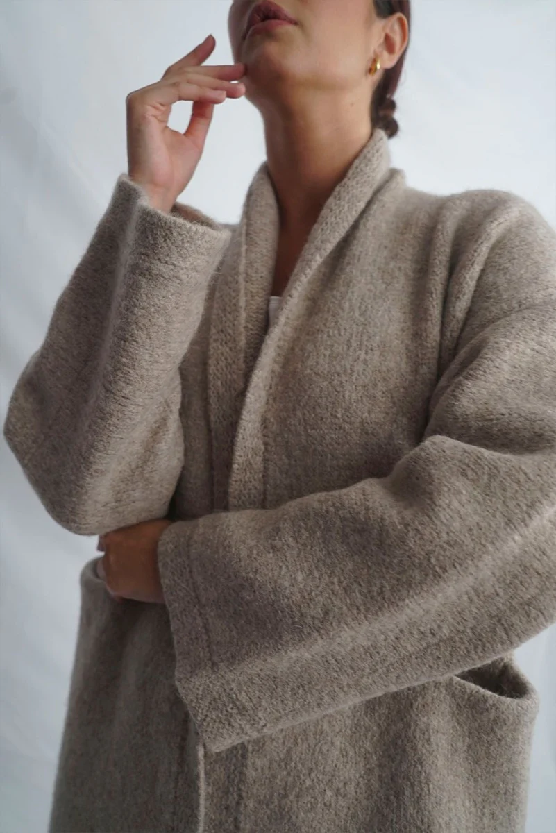 Belen Knit Alpaca Coat / Long Cardigan - Image 16