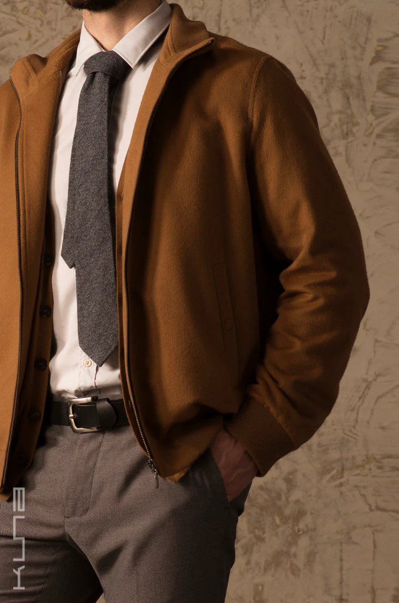 Benedict 100% Vicuna Bomber Jacket - Image 4