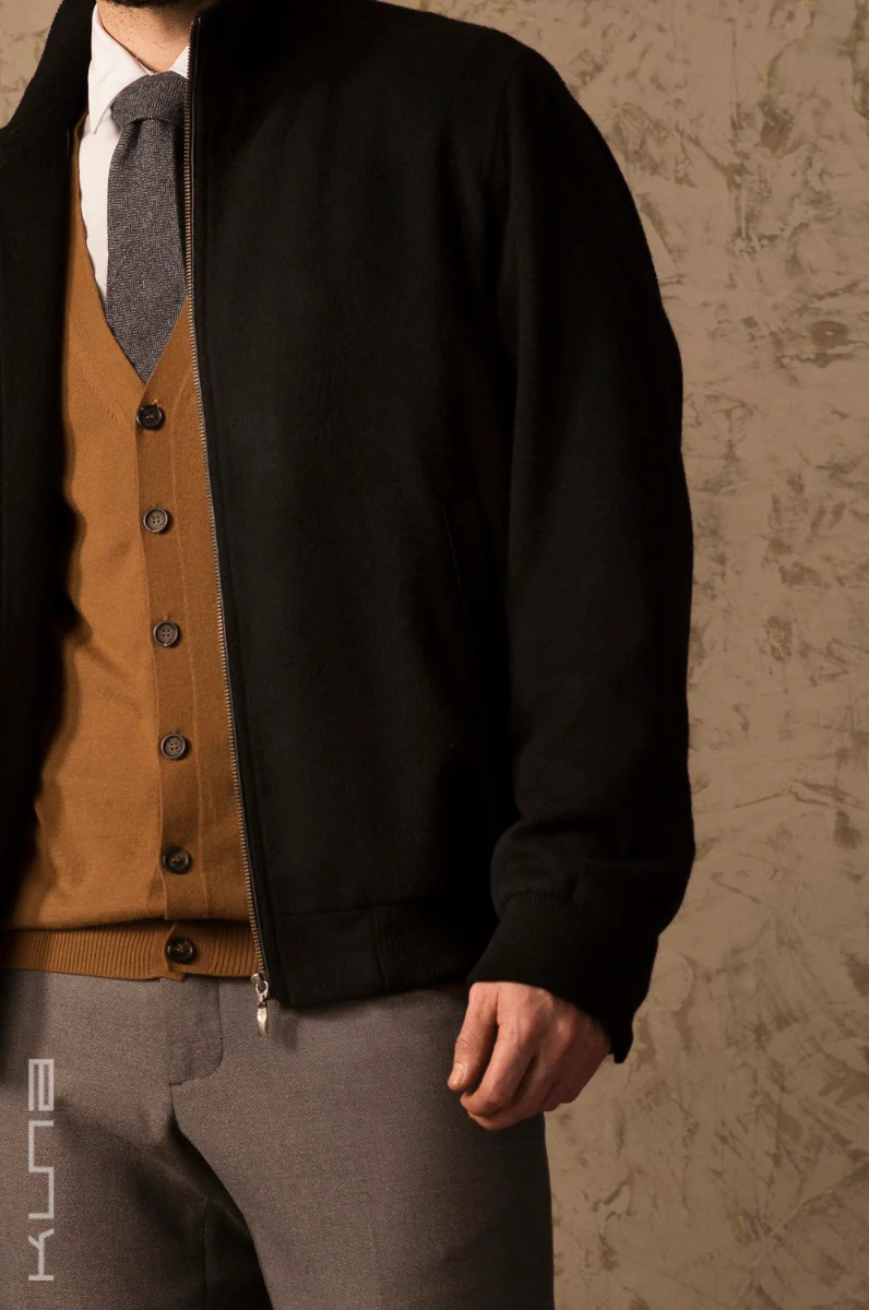 Benedict 100% Vicuna Bomber Jacket - Image 8