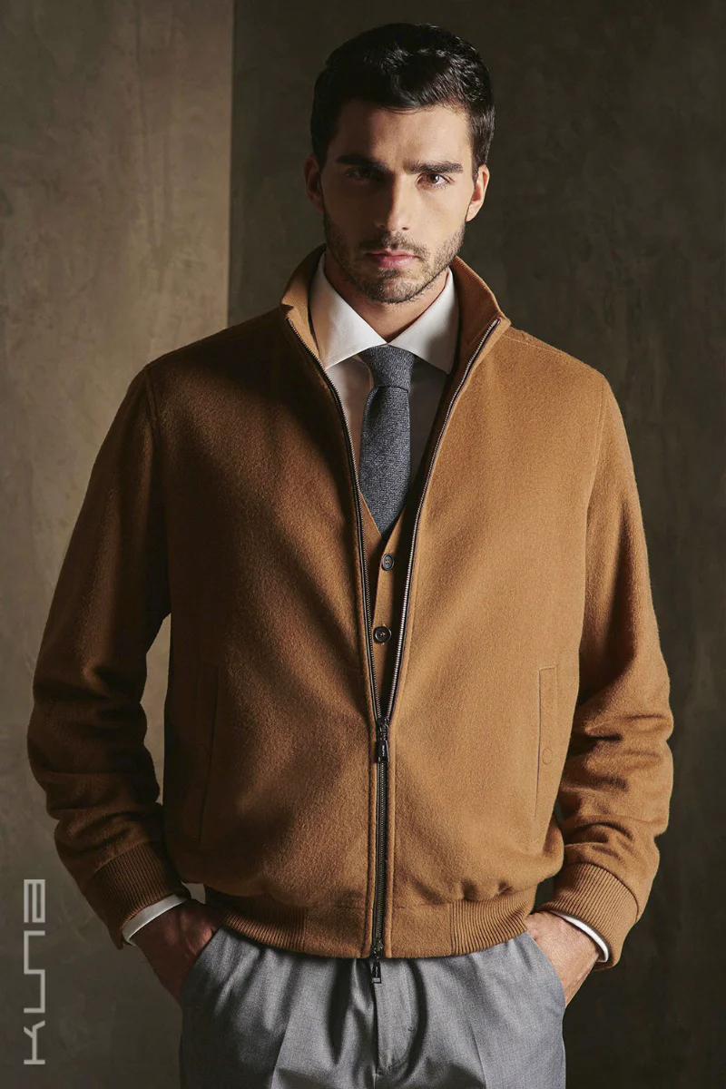 Benedict 100% Vicuna Bomber Jacket - Image 9