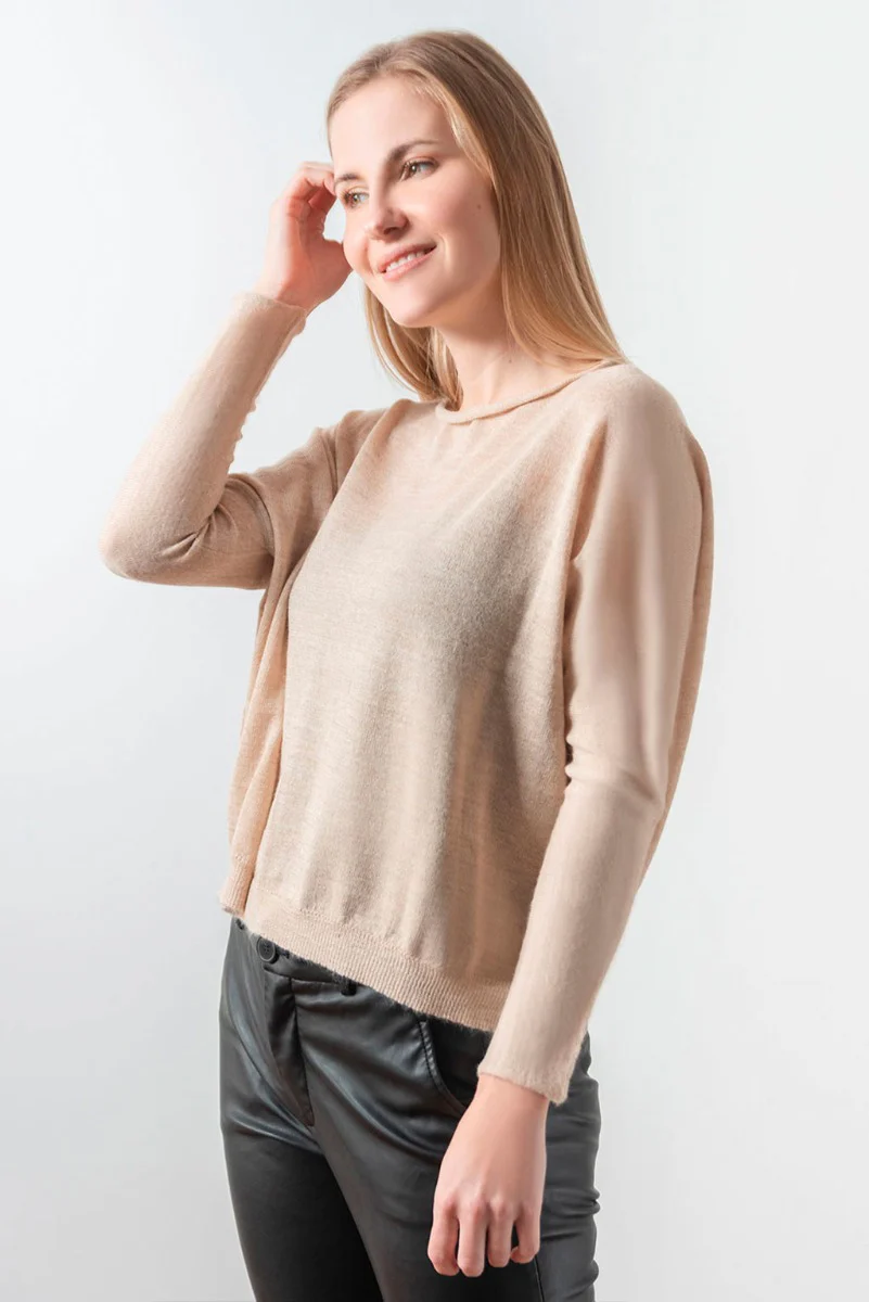 Boatneck Baby Alpaca Sweater - Image 2