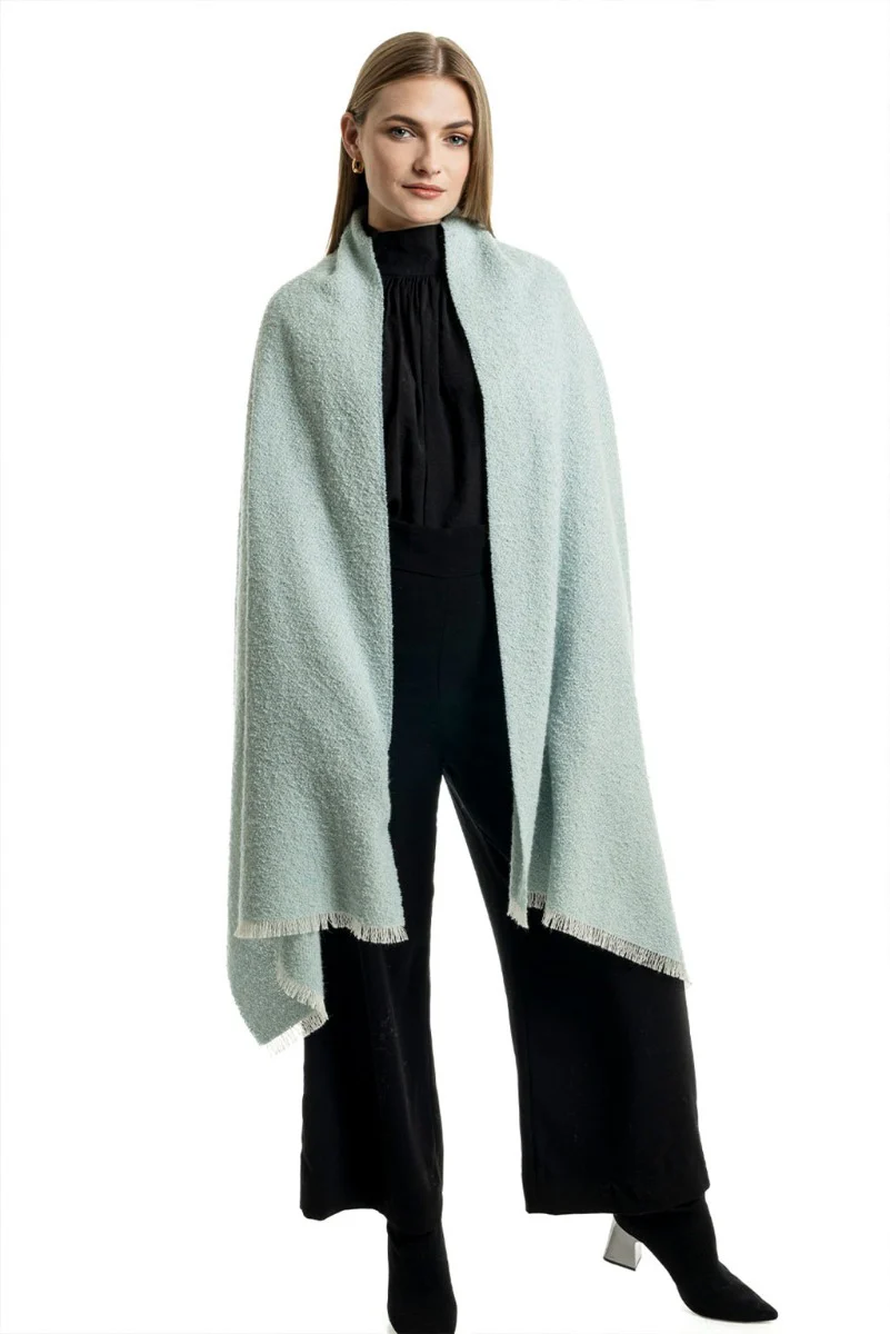 Boucle Baby Alpaca Shawl - Image 5
