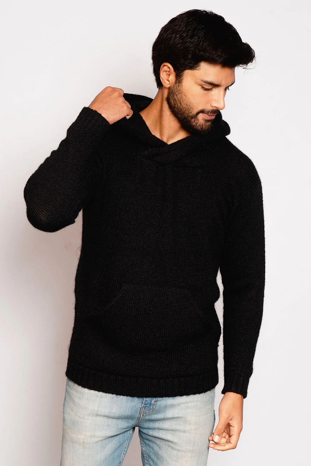 Brian Alpaca Hoodie Pullover - Image 6
