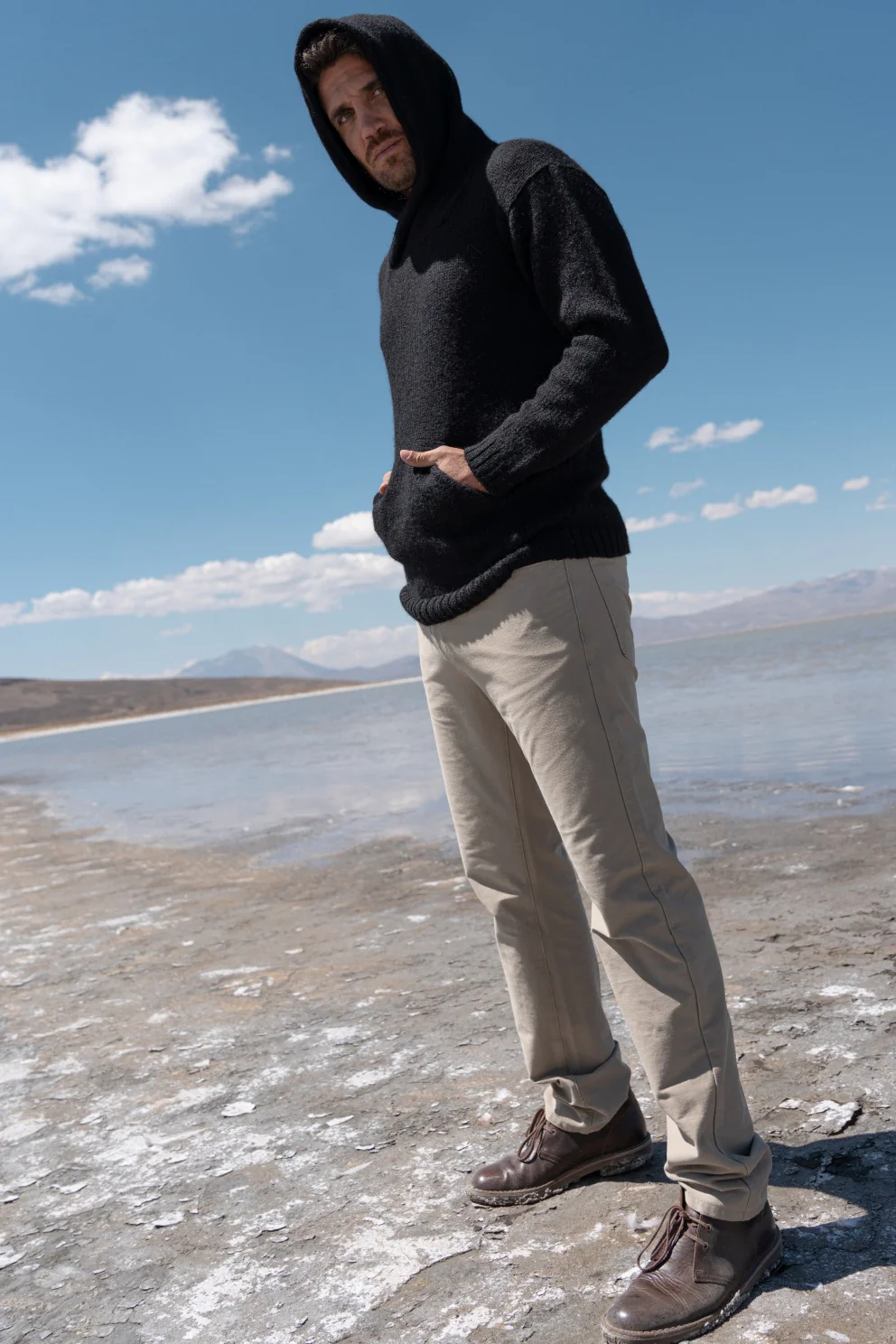 Brian Alpaca Hoodie Pullover - Image 3