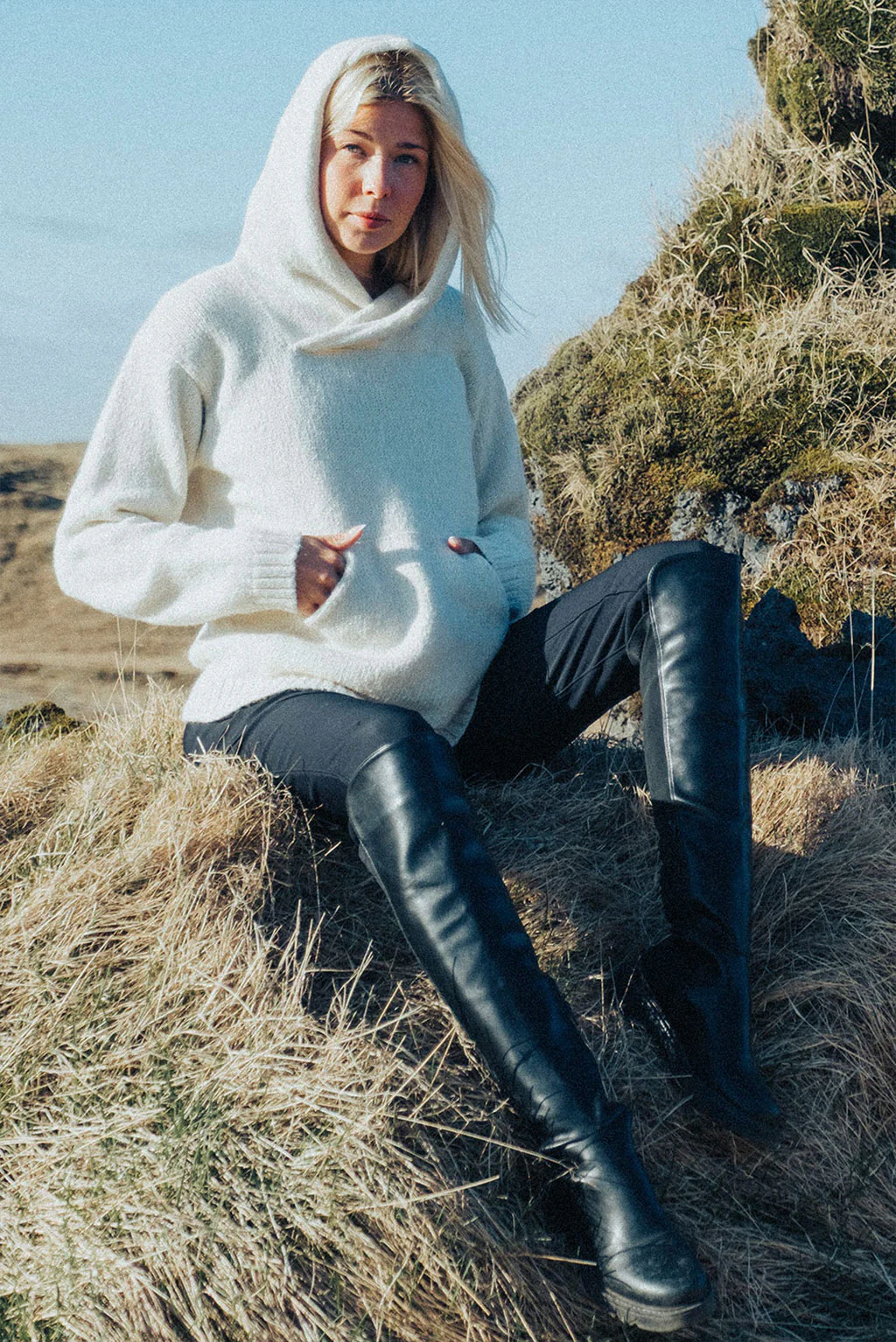 Briana Alpaca Hoodie Pullover - Image 12