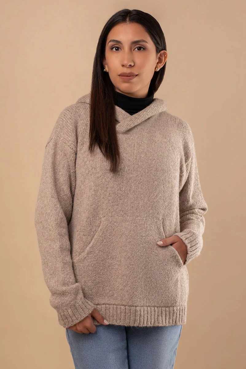 Briana Alpaca Hoodie Pullover - Image 11