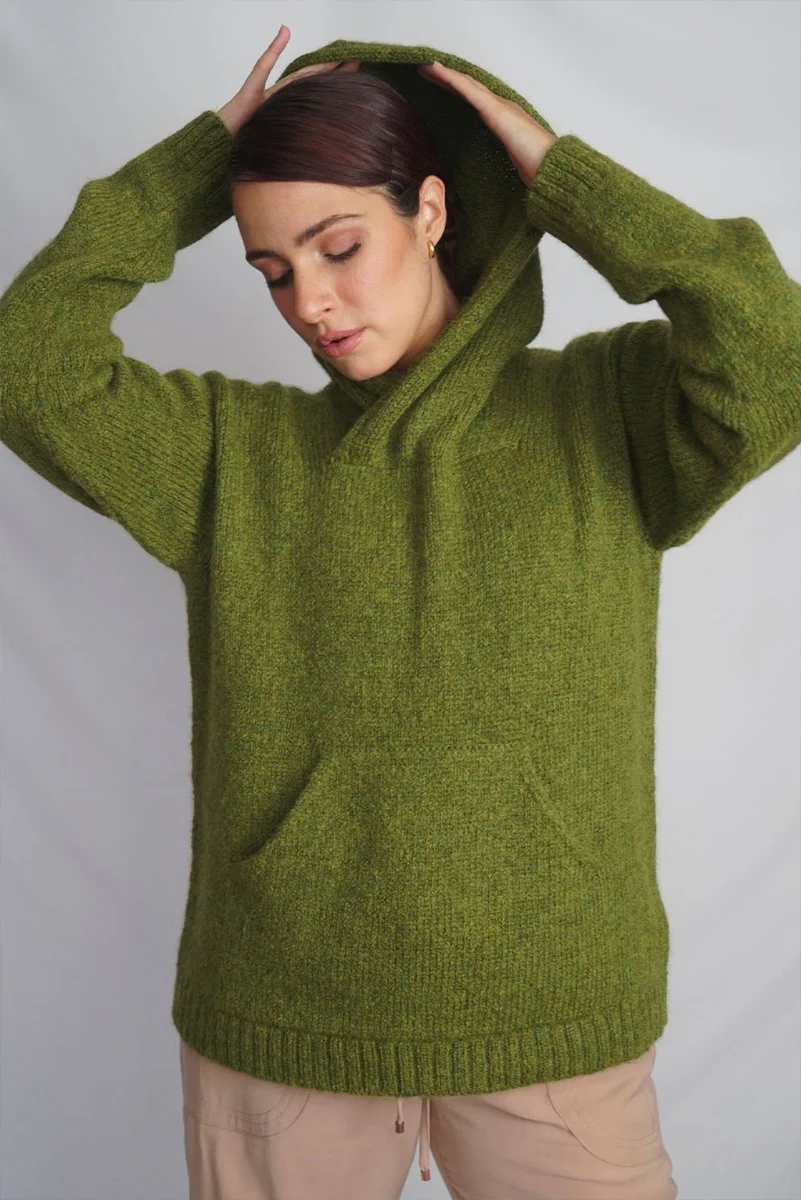 Briana Alpaca Hoodie Pullover - Image 6