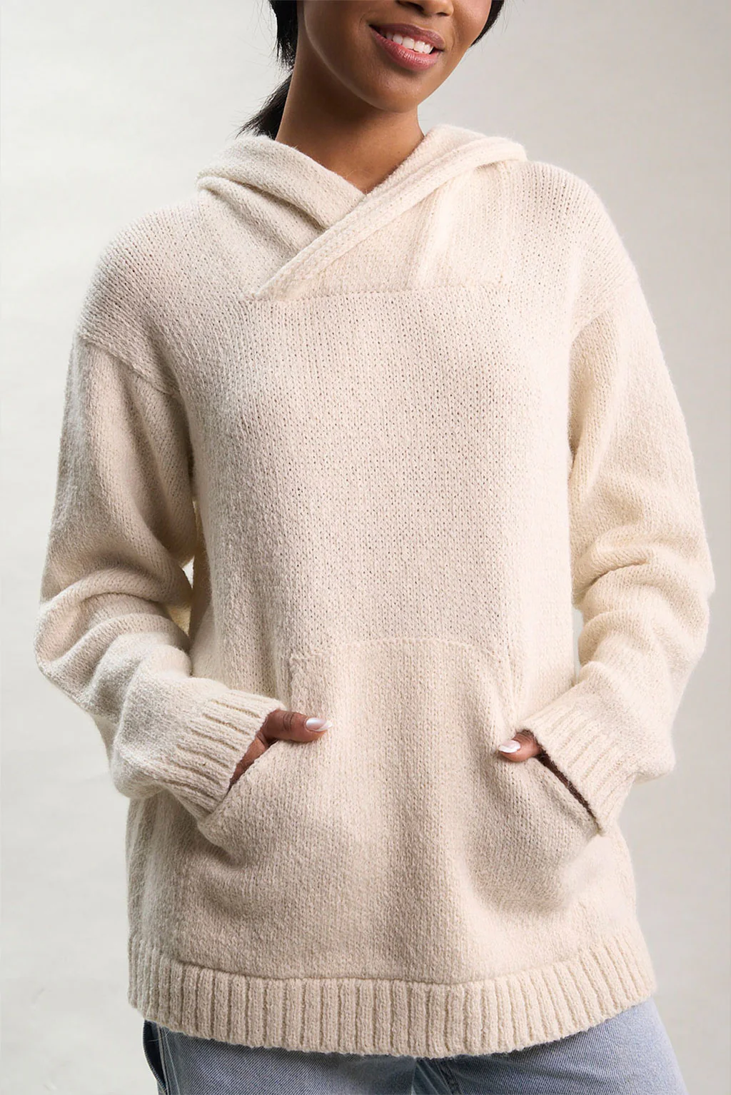 Briana Alpaca Hoodie Pullover - Image 6