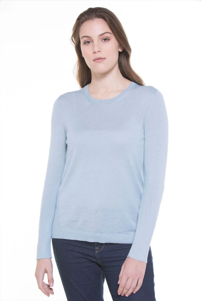 Briana Lightweight Cashllama Crew-Neck Sweater - Image 3