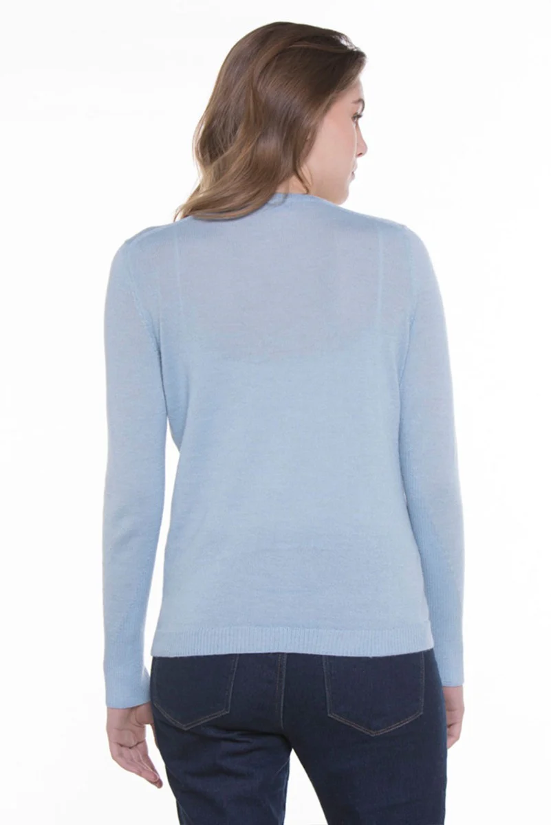 Briana Lightweight Cashllama Crew-Neck Sweater - Image 4