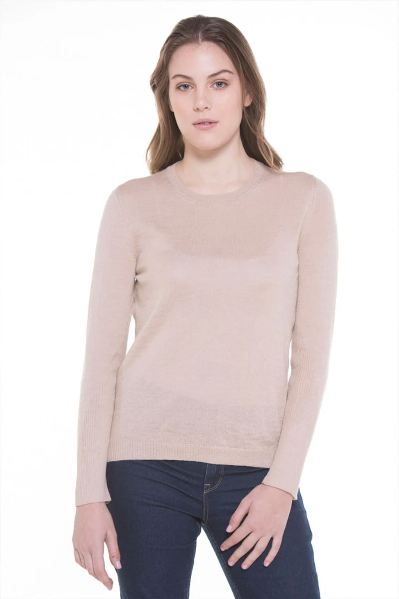 Briana Lightweight Cashllama Crew-Neck Sweater - Image 6