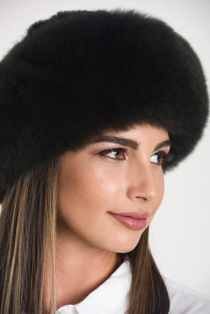 Brunelle 100% Fur Baby Alpaca Hat - Image 4