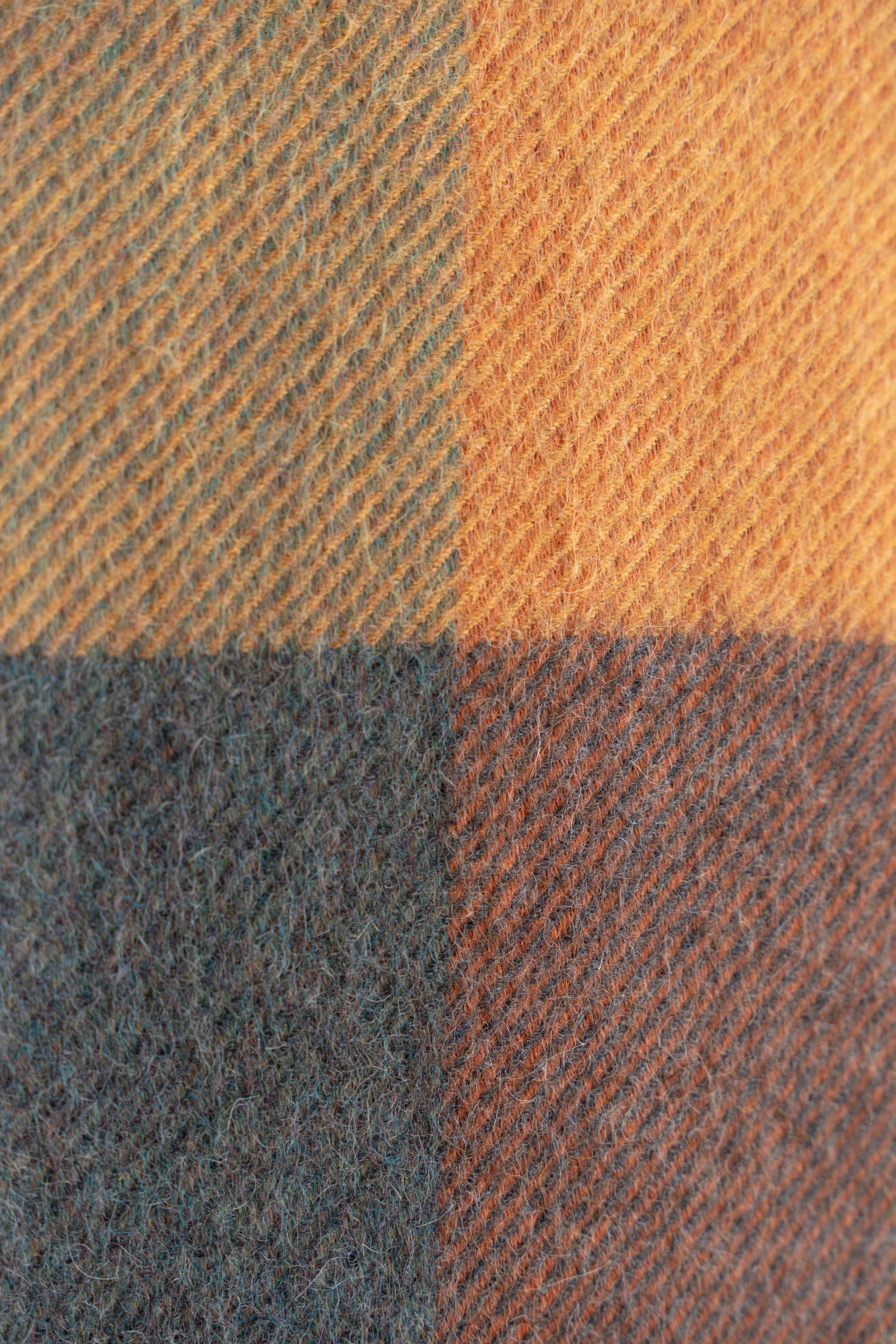 Check Pattern Multi Color 100% Alpaca Blanket - Image 5