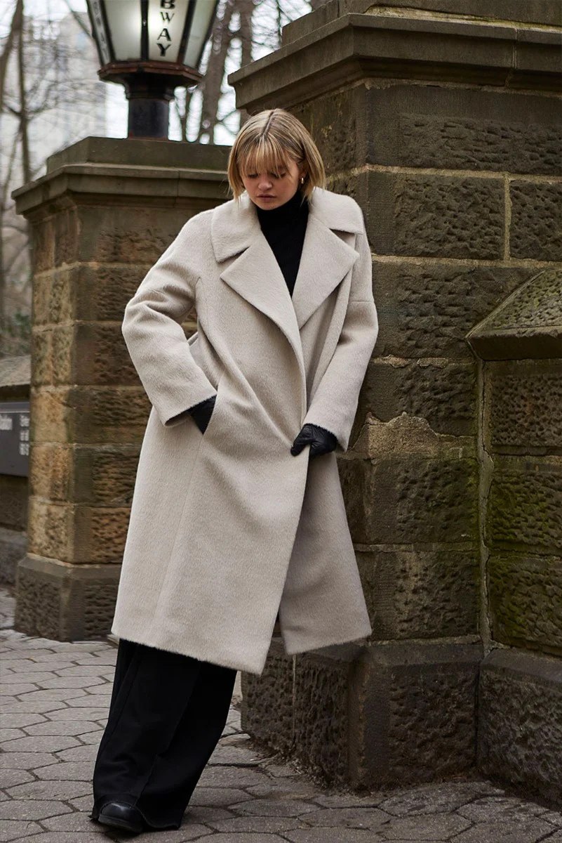 Chiara Baby Alpaca Suri Coat - Image 2