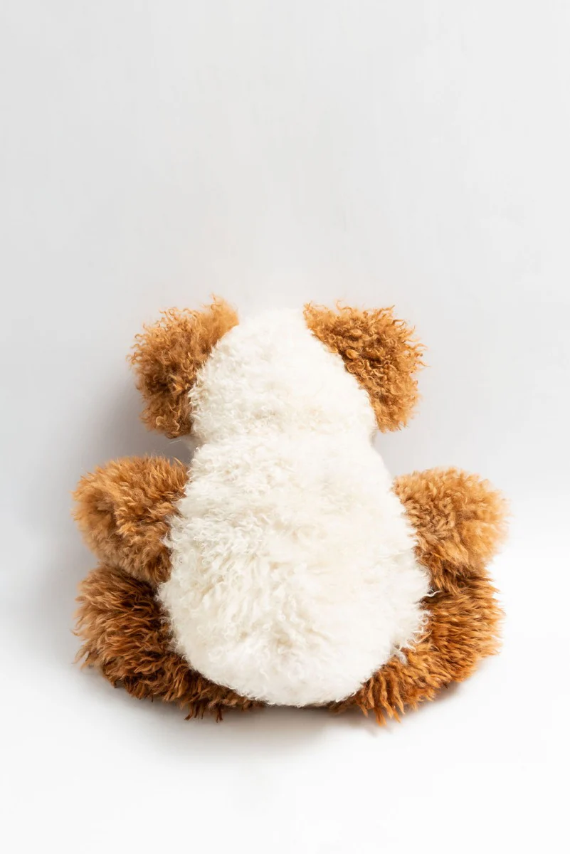 Cinnamon Baby Alpaca Fur Teddy Bear - Big - Image 2