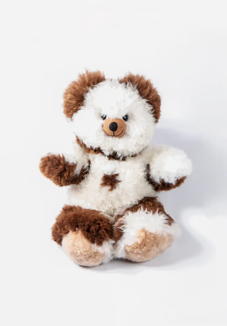Cinnamon Baby Alpaca Fur Teddy Bear - Big - Image 5