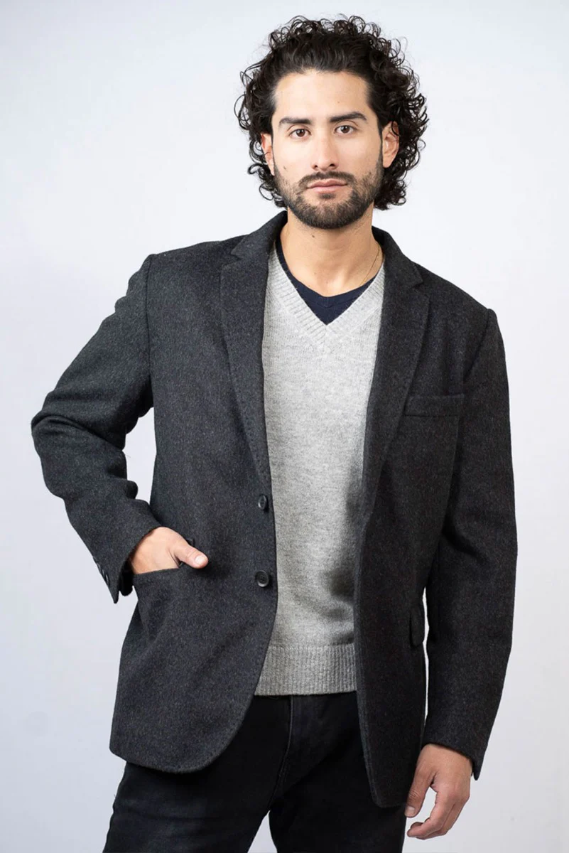 Classic Baby Alpaca Blazer for Men - Image 4