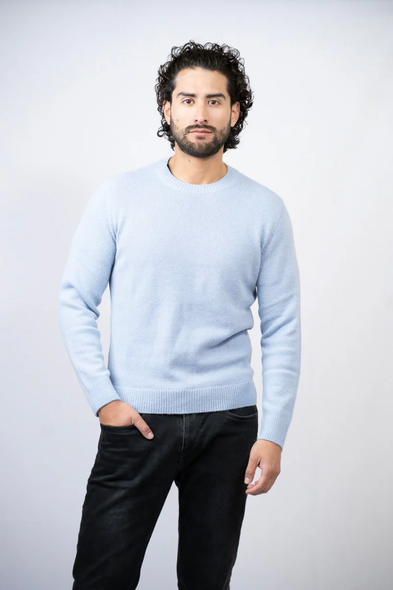 Classic Crew-Neck Baby Alpaca Sweater - Image 2