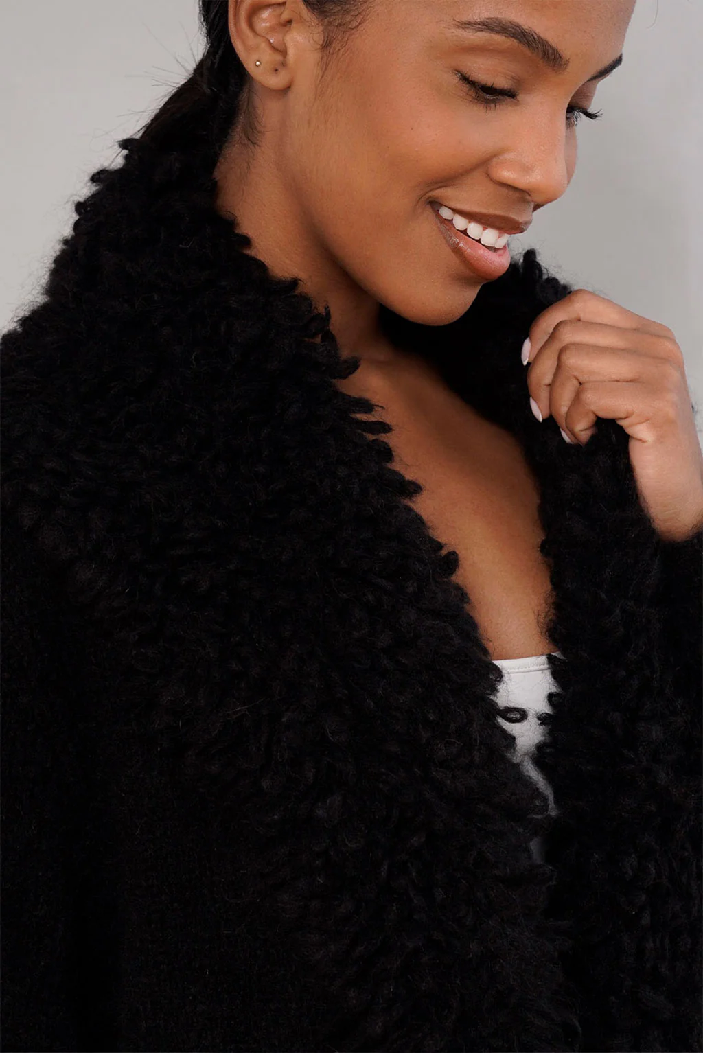 Cleo Handknit Alpaca Coat - Image 3