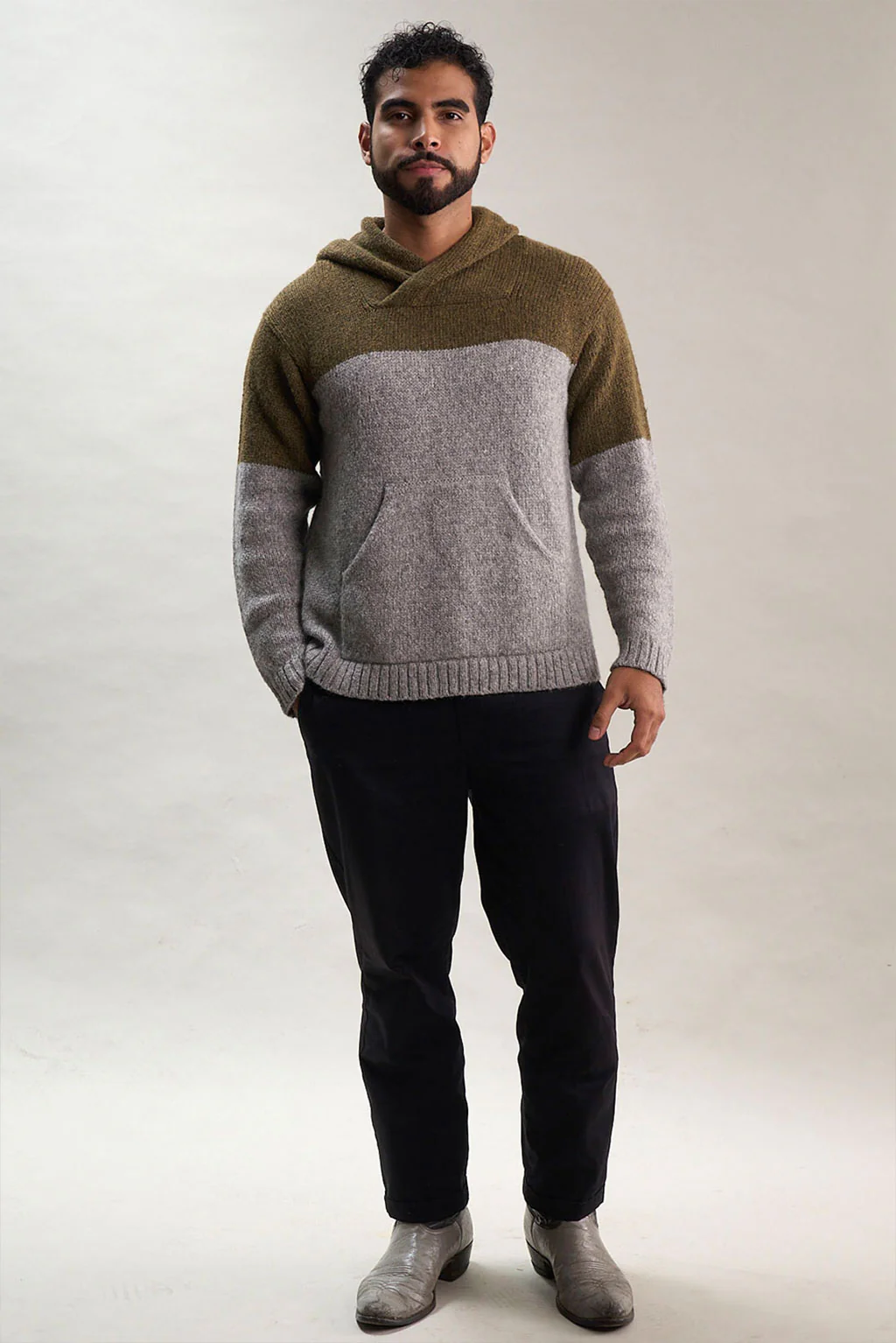 Corey Alpaca Hoodie Pullover - Image 10