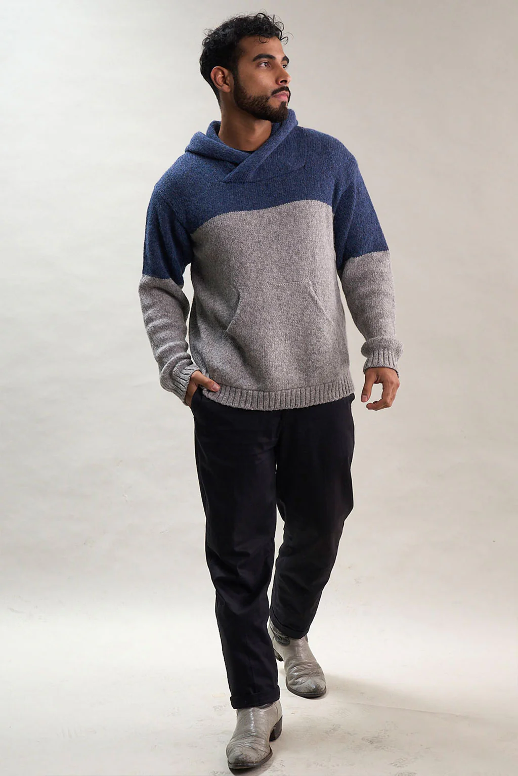 Corey Alpaca Hoodie Pullover - Image 4