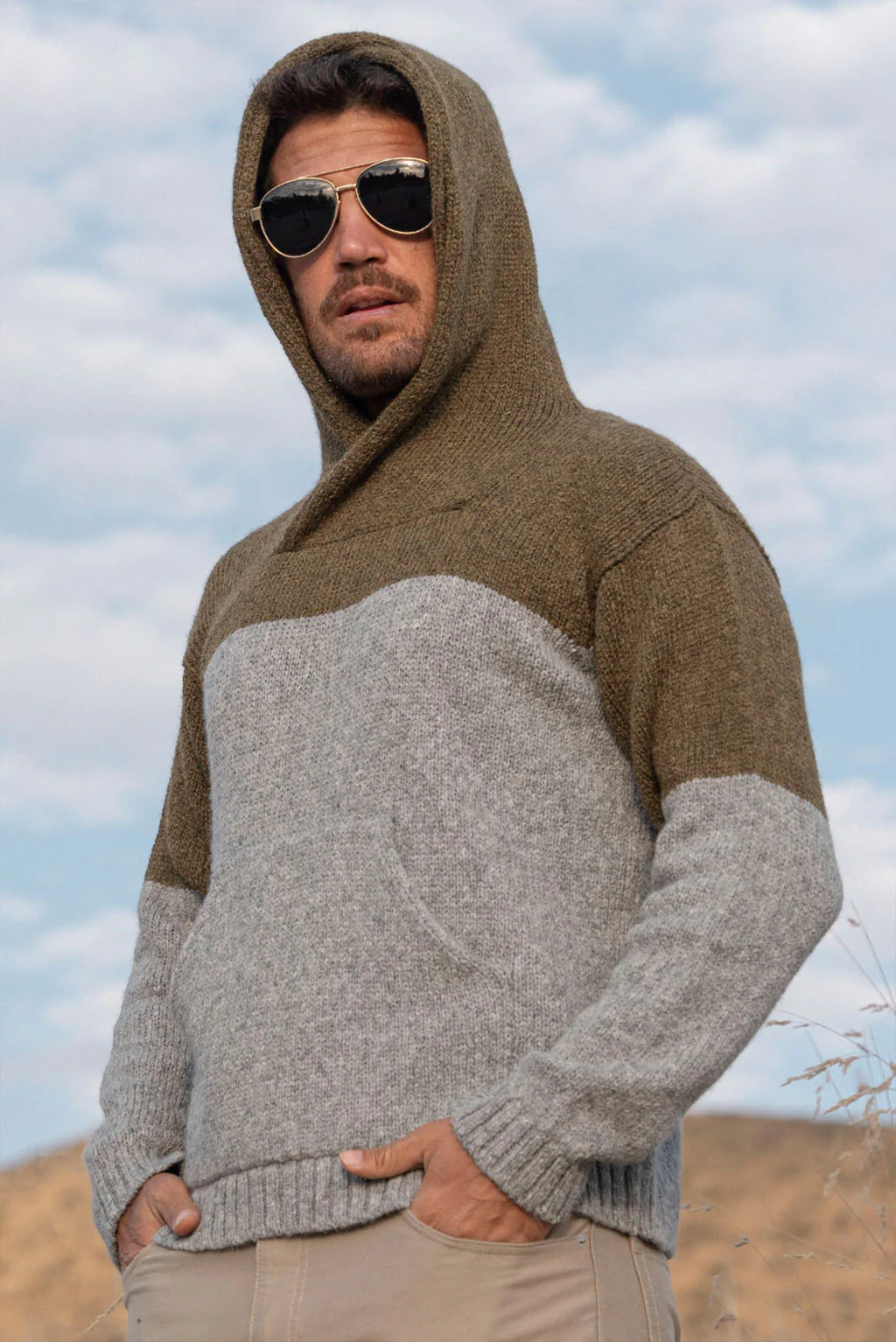 Corey Alpaca Hoodie Pullover - Image 7