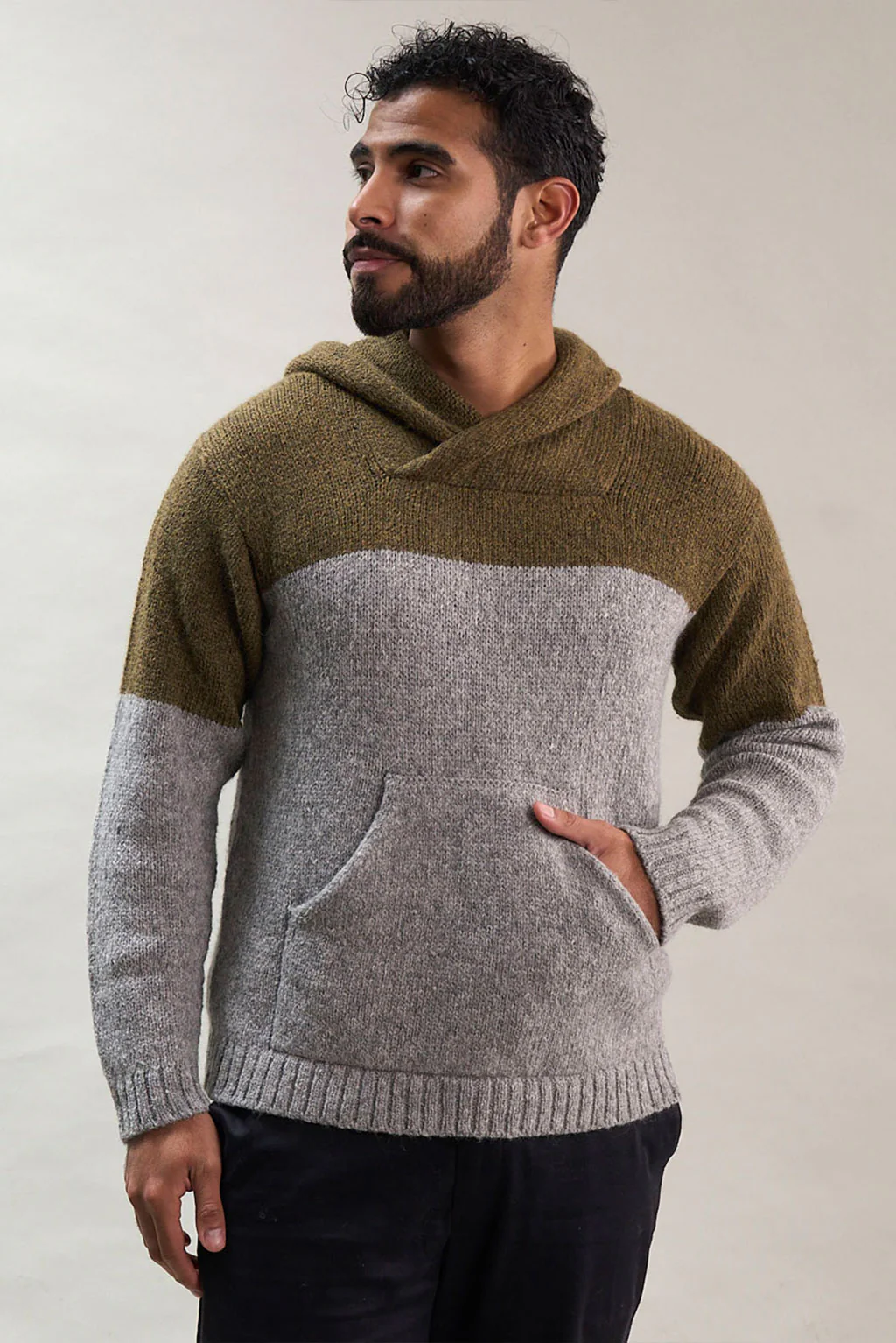 Corey Alpaca Hoodie Pullover - Image 8