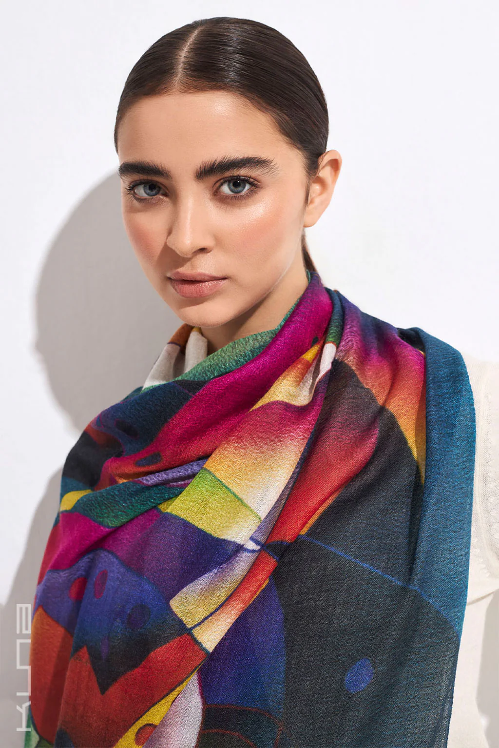 Cosmic Balance Baby Alpaca & Silk Shawl - Image 2