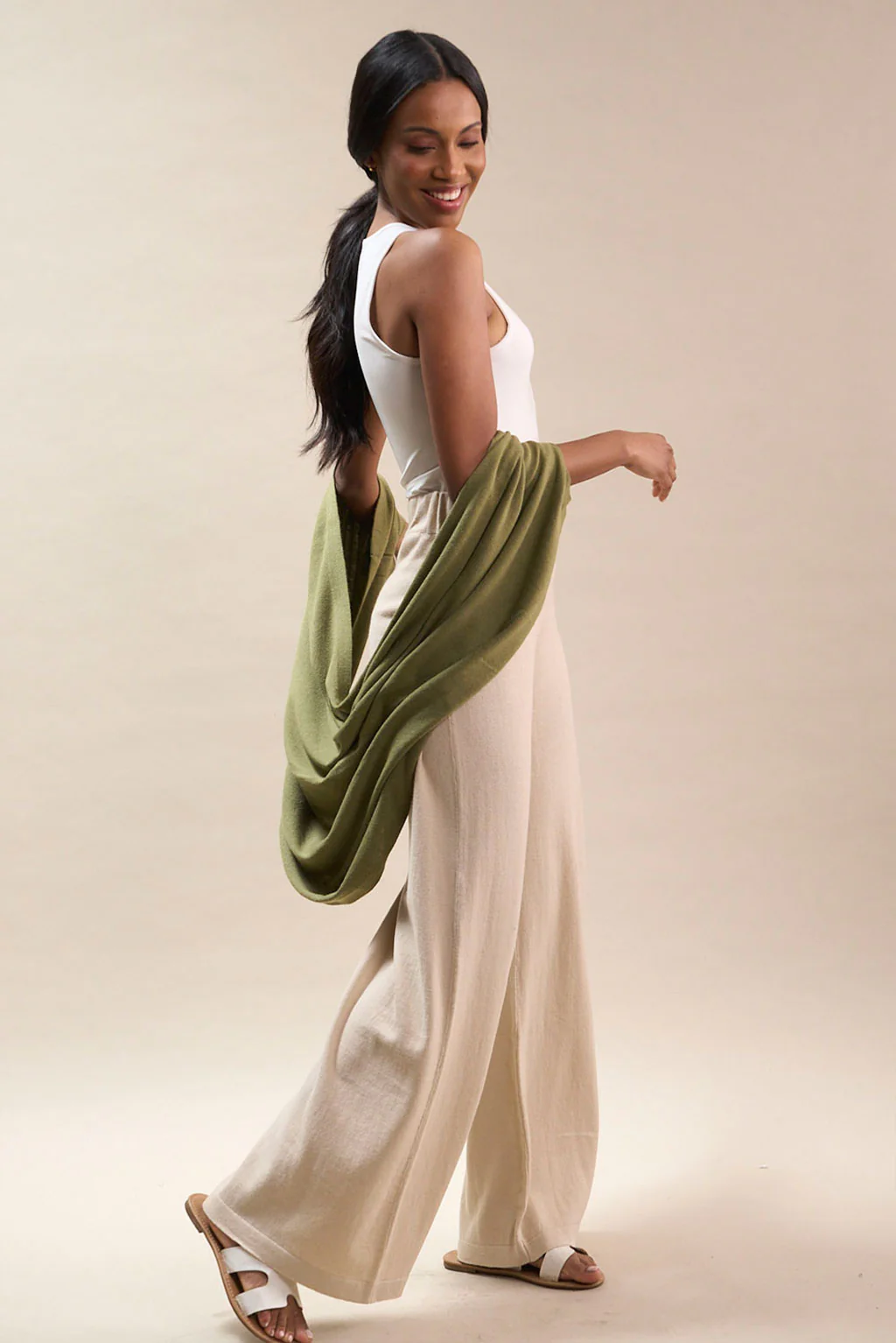 Dahlia Cotton & Alpaca Cape - Image 6