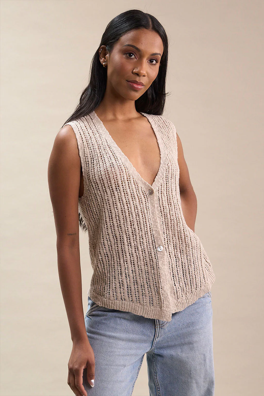 Daisy Cotton Vest - Image 4