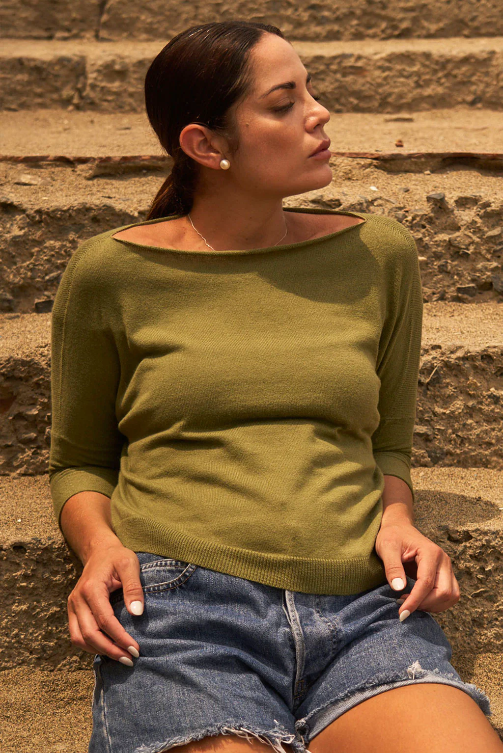 Dallas Cotton & Alpaca Sweater - Image 9