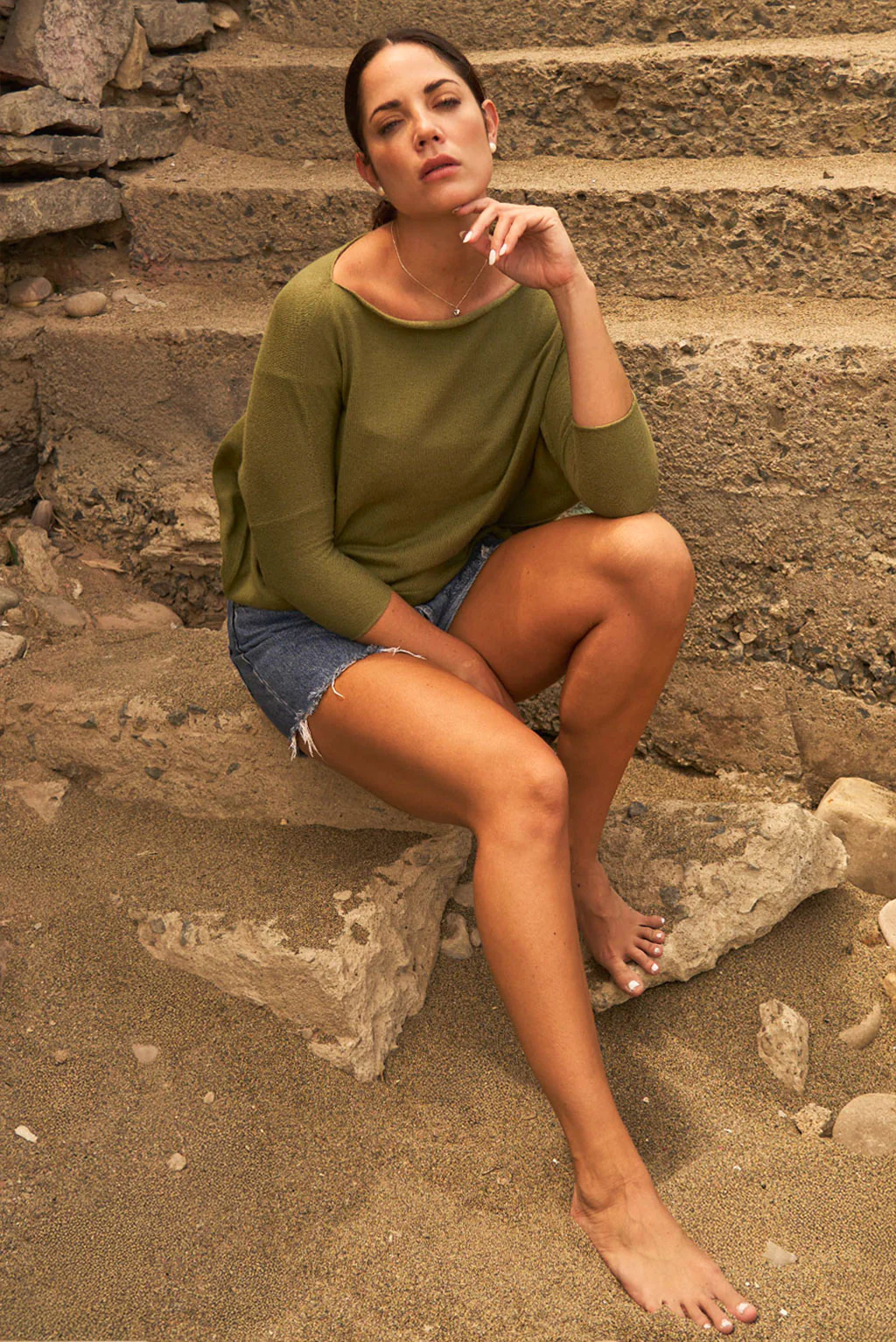 Dallas Cotton & Alpaca Sweater - Image 10