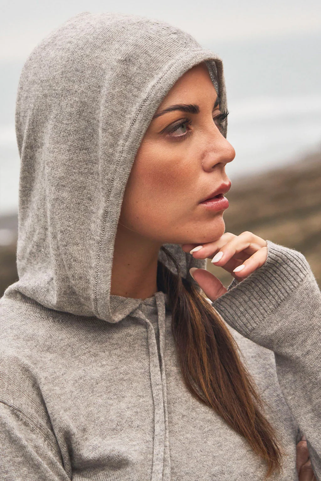 Dana Lightweight Cotton & Alpaca Hoodie - Image 3